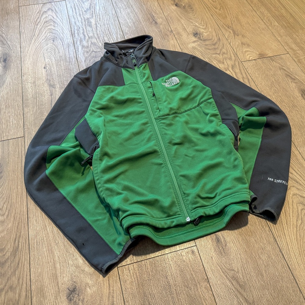 Vintage VTG Y2K 2000's 00's The North Face TNF Stretch Green Softshell Jacket